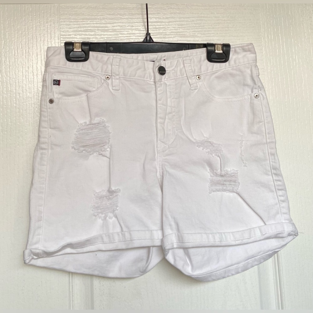 Dear John distressed white jeans shorts size 28.